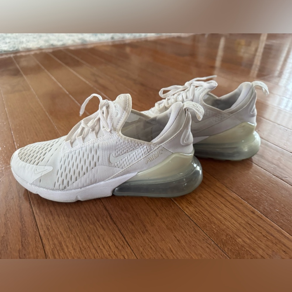 Nike Air Max White and Gray Sneakers